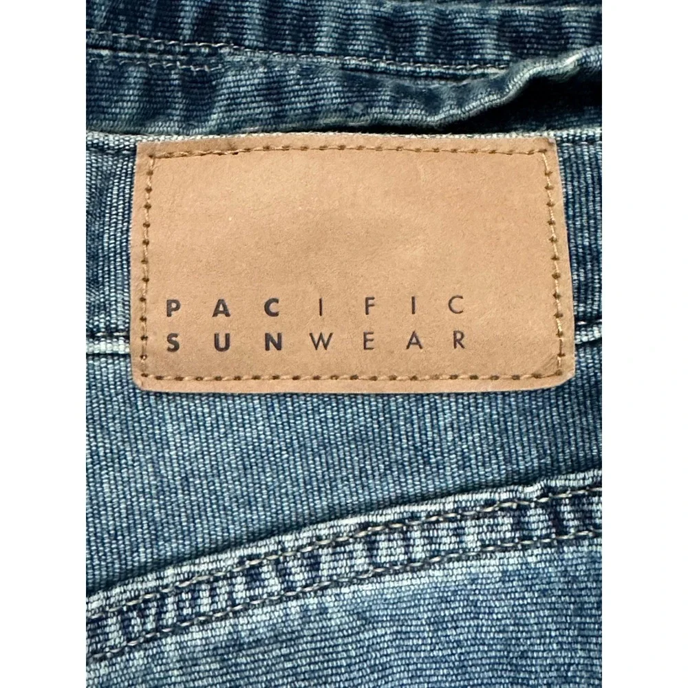PacSun Ryder Ultra Baggy Mens Jeans 30x32 Medium Wash Blue Wide Leg Denim